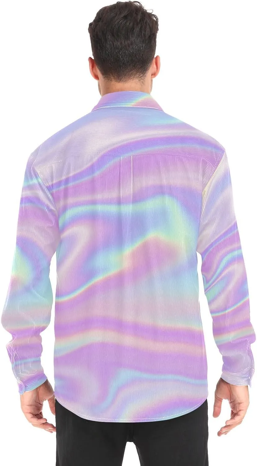 Oyihfvs Men's Long Sleeve Shirts, Women's Long Sleeve Shirts, Button Down Shirt (S-XXL)