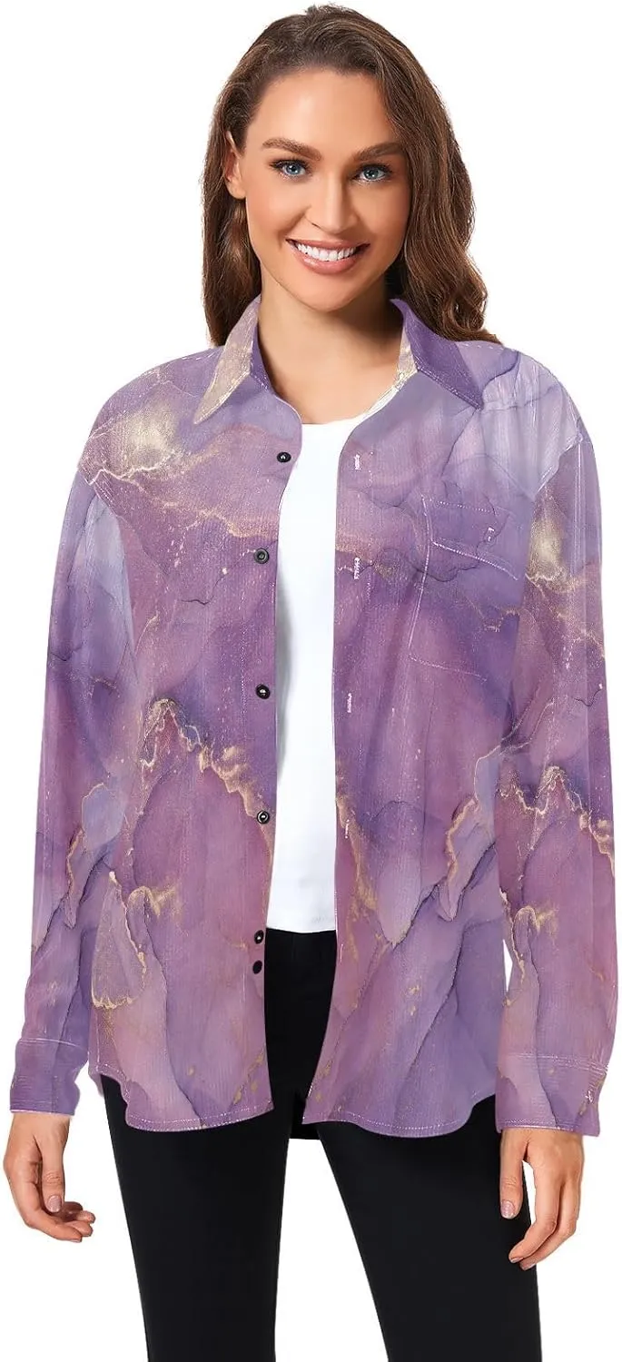 Oyihfvs Men's Long Sleeve Shirts, Women's Long Sleeve Shirts, Button Down Shirt (S-XXL)