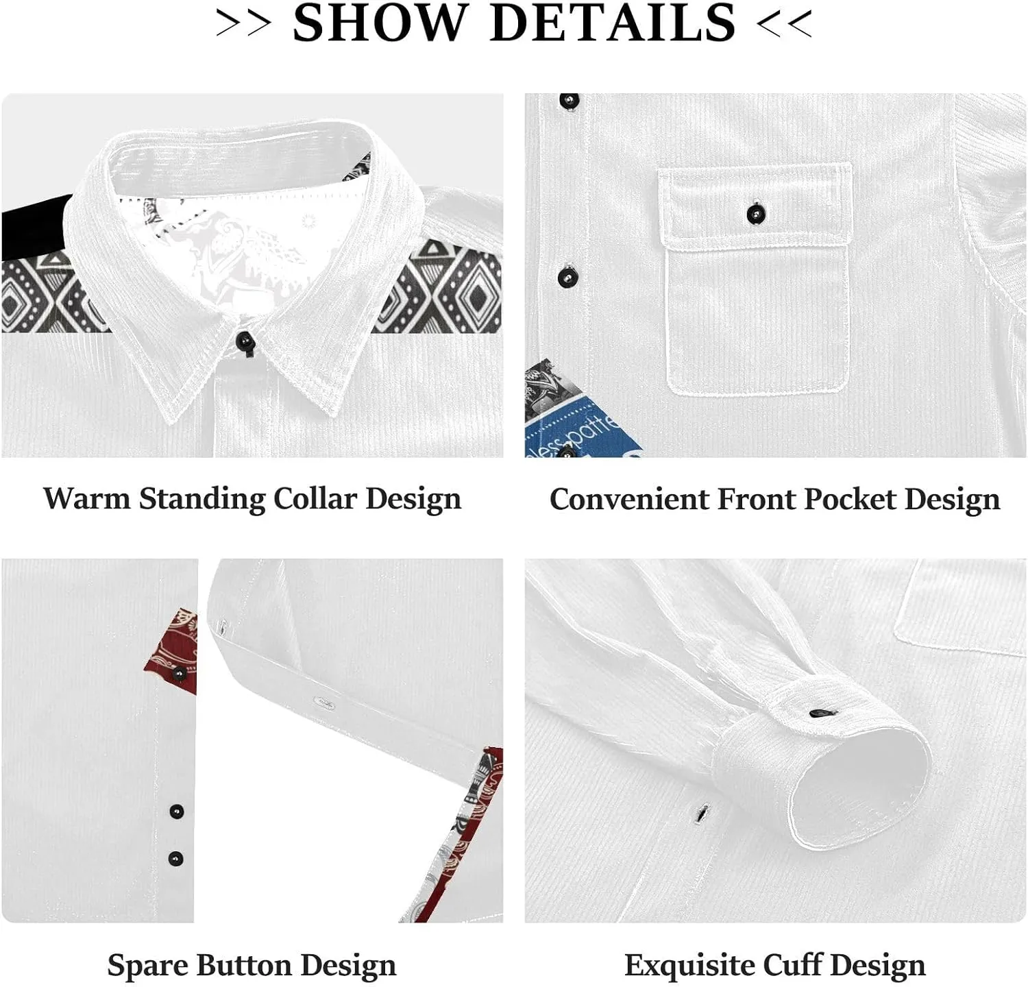 Oyihfvs Men's Long Sleeve Shirts, Women's Long Sleeve Shirts, Button Down Shirt (S-XXL)