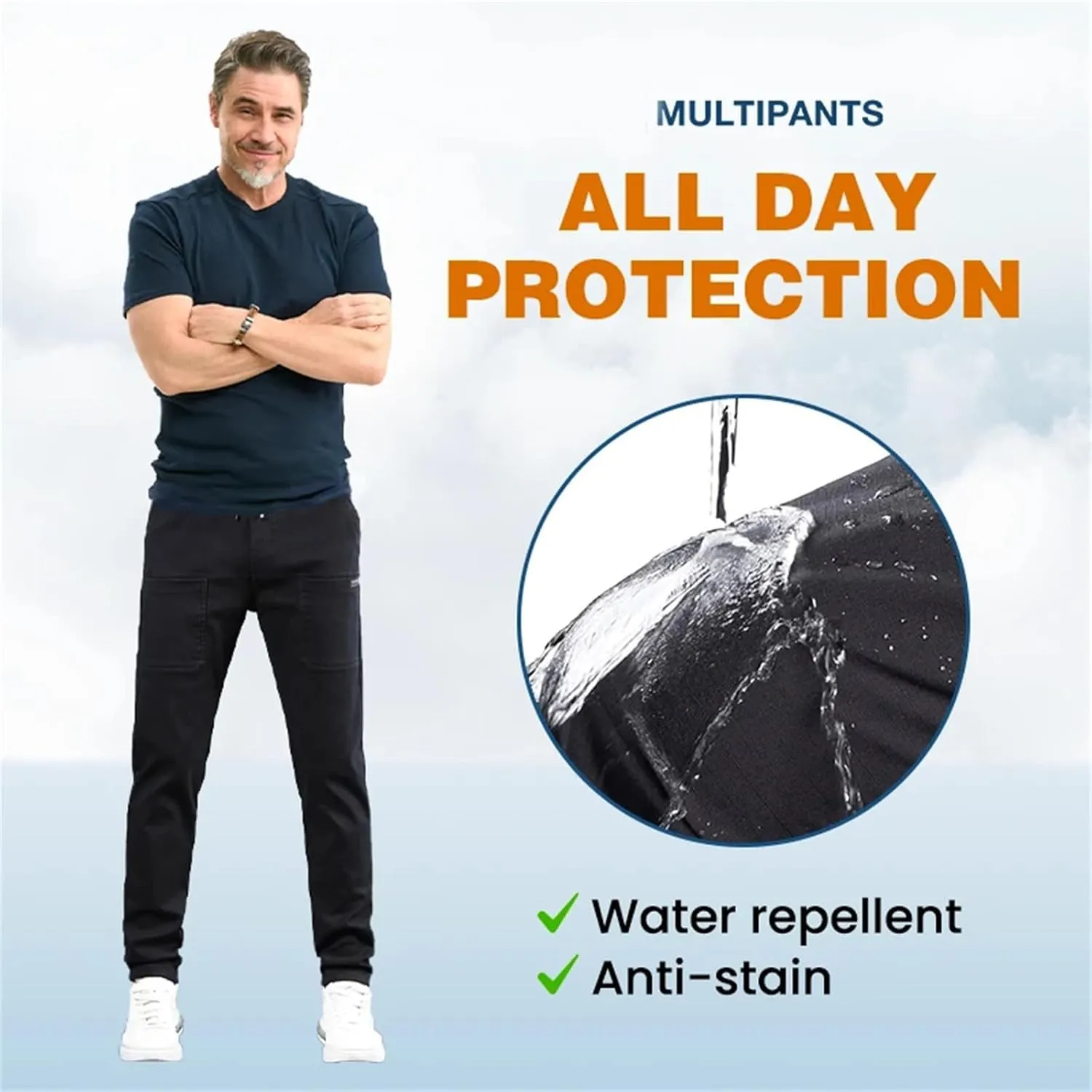 Pointoke Cargo Pants, Multipants - High Stretch Multi-Pocket Cargo Pants