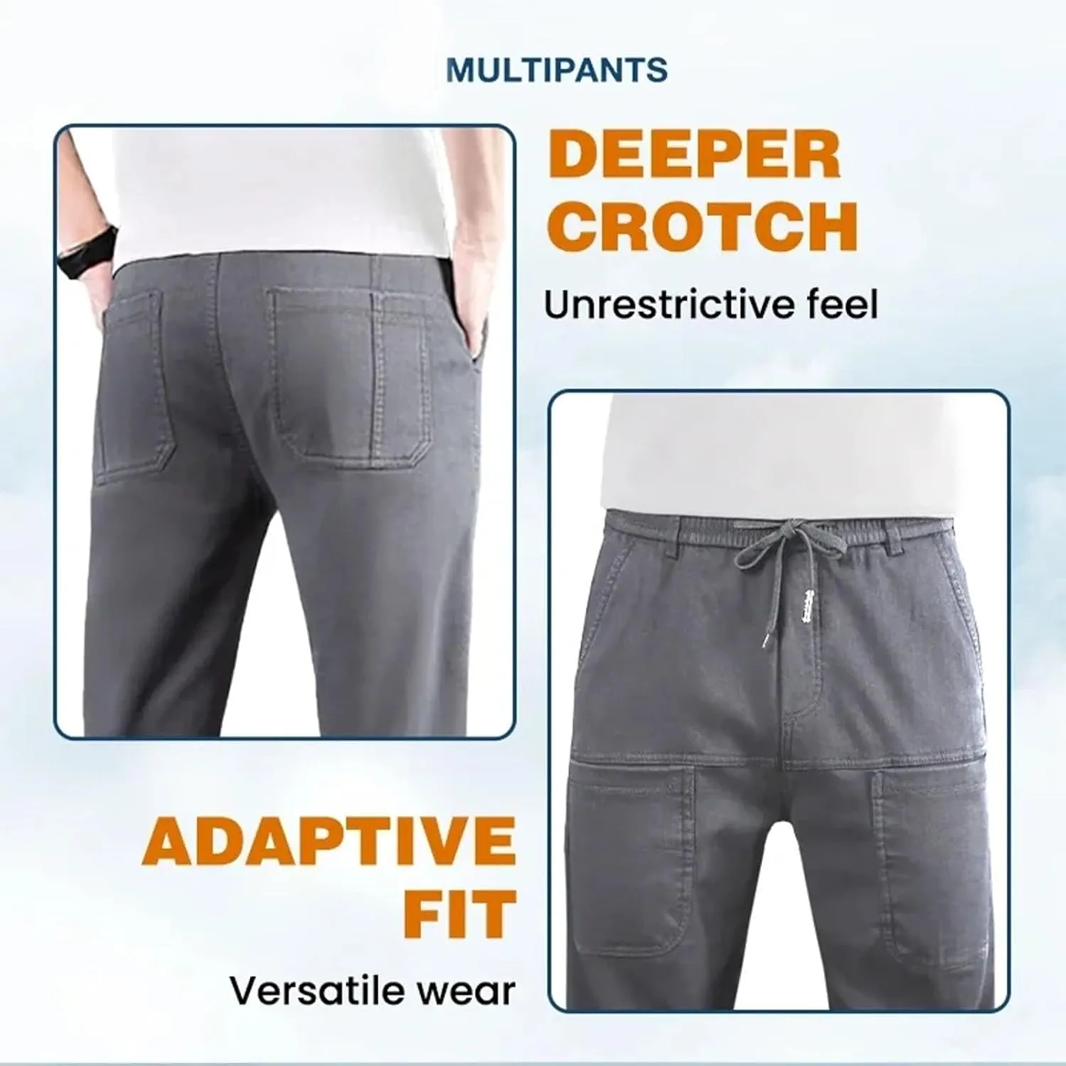 Pointoke Cargo Pants, Multipants - High Stretch Multi-Pocket Cargo Pants