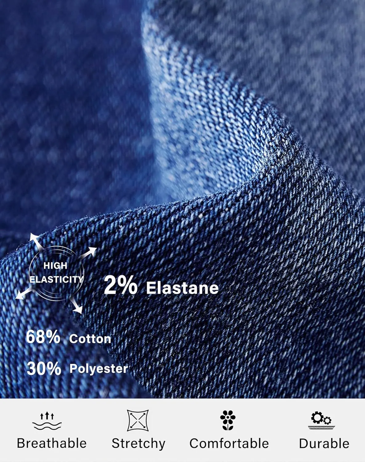 roswear Wide Leg Jeans Woman High Waist Stretchy Loose Denim Pants