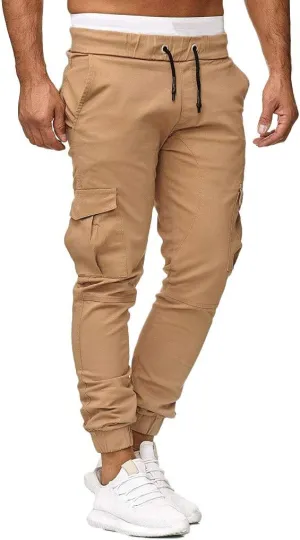 sdbrld Cargo Pants For Men Mens Cargo Pants Solid Drawstring Sport Jogger Cargo Pants Outdoor Hiking Casual Trousers Panrts