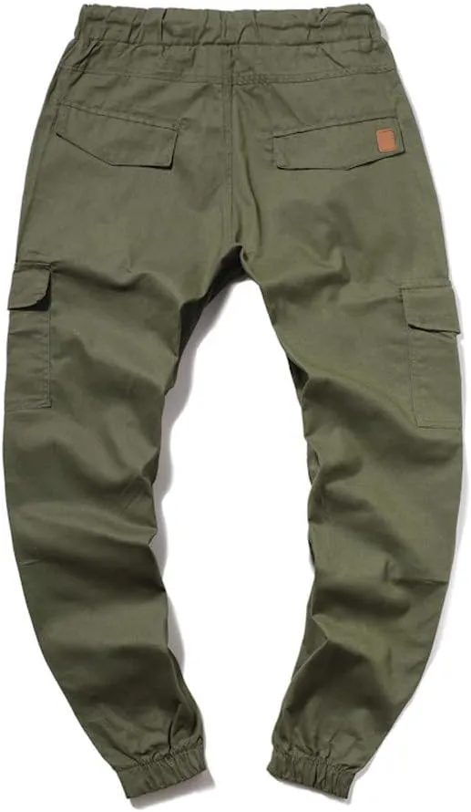 sdbrld Cargo Pants For Men Mens Cargo Pants Solid Drawstring Sport Jogger Cargo Pants Outdoor Trendy Hiking Trousers Panrts