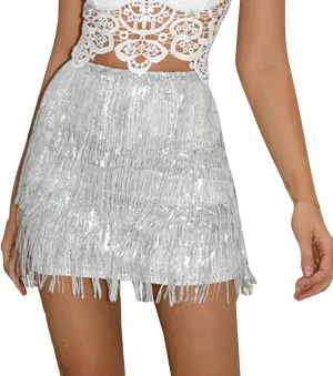 Sequin Mini Skirt Shiny Rave Outfits Skirts Skirts Sexy Sparkly Skirt Glitter Shiny Skirt Hem Mini Girls Sequin