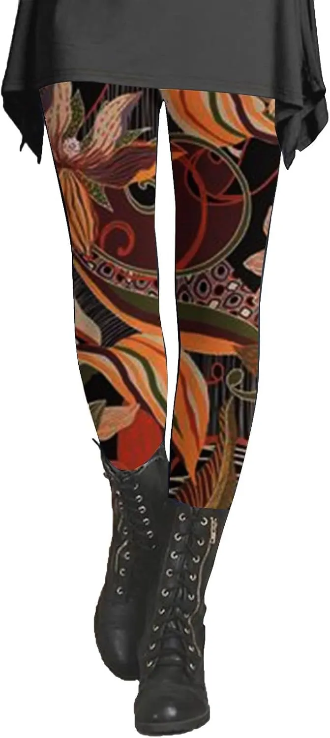 Shapewear Leggings for Women Womens Tights and Leggings Patterned Running Leggings Women