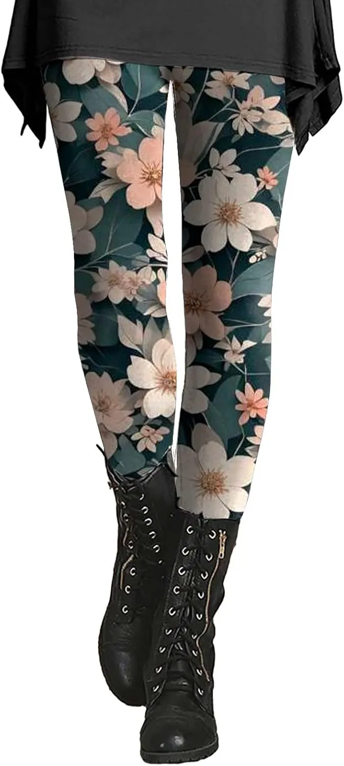 Shapewear Leggings for Women Womens Tights and Leggings Patterned Running Leggings Women