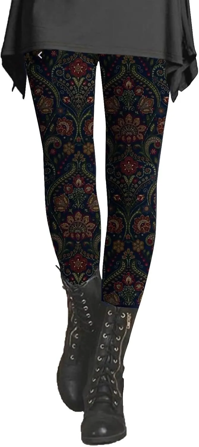 Shapewear Leggings for Women Womens Tights and Leggings Patterned Running Leggings Women