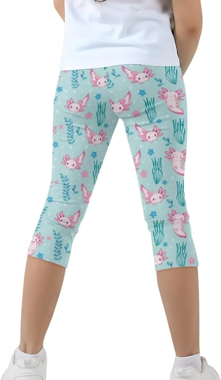 Short Athletic Leggings Girls Pants Yoga Leggings