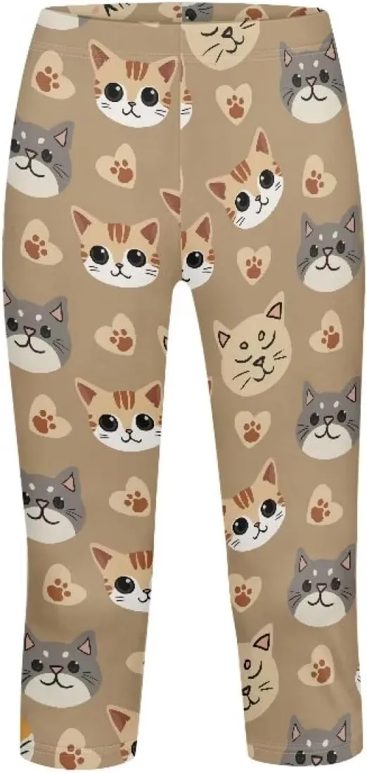 Short Athletic Leggings Girls Pants Yoga Leggings
