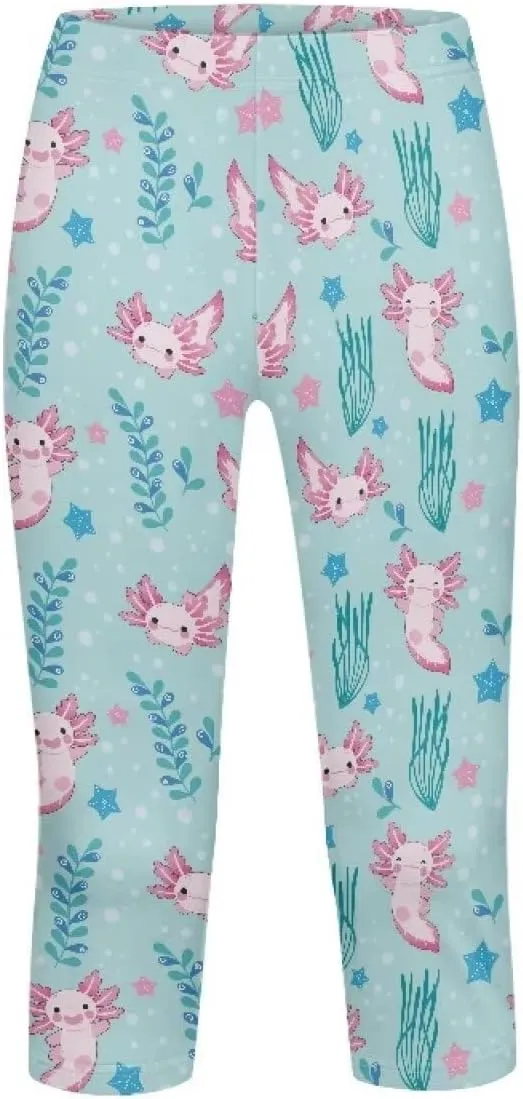 Short Athletic Leggings Girls Pants Yoga Leggings