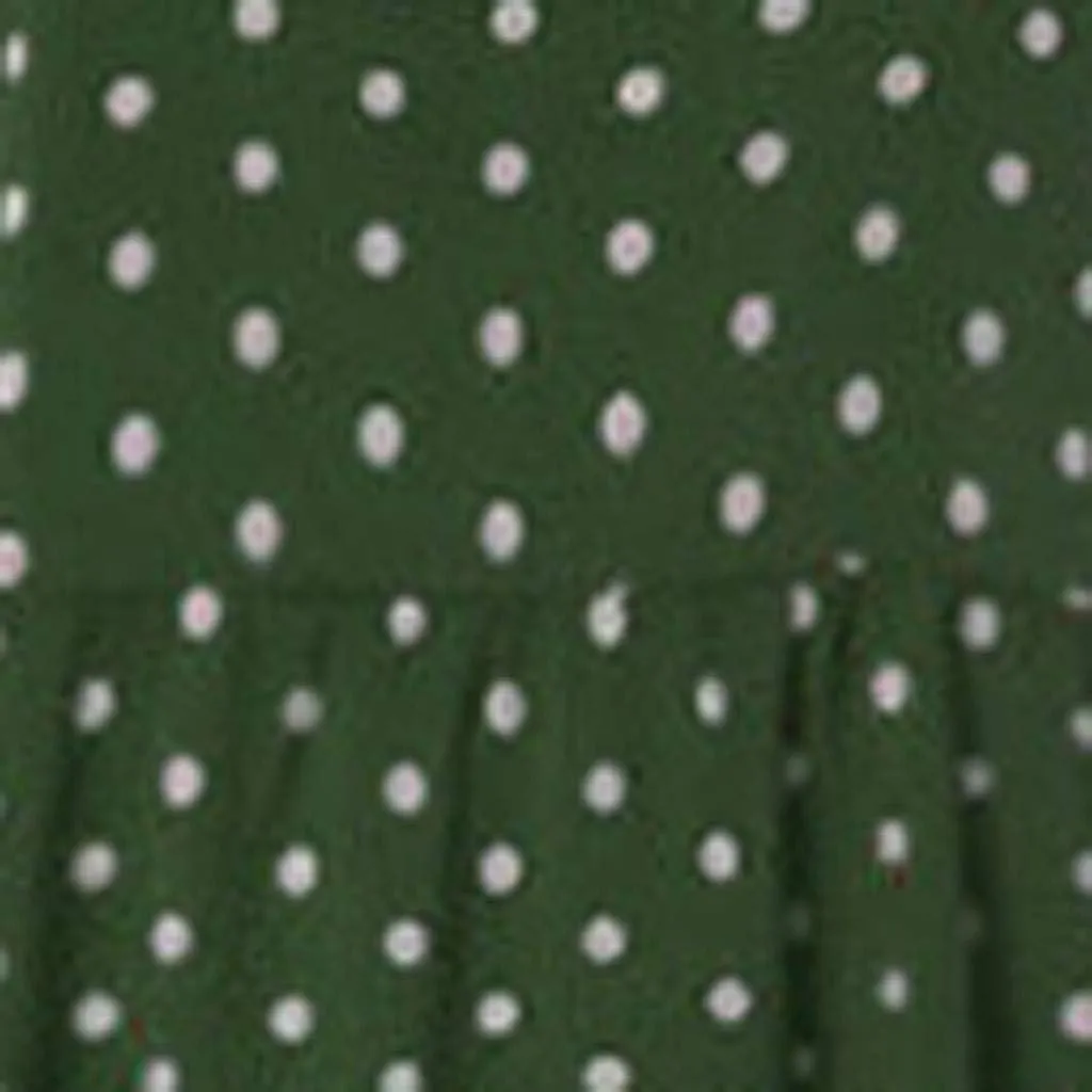 Short Sleeve Dresses for Women Trendy Casual Boho Plus Size Dress Polka Dots Crew Neck Flowy Long Maxi Sundress