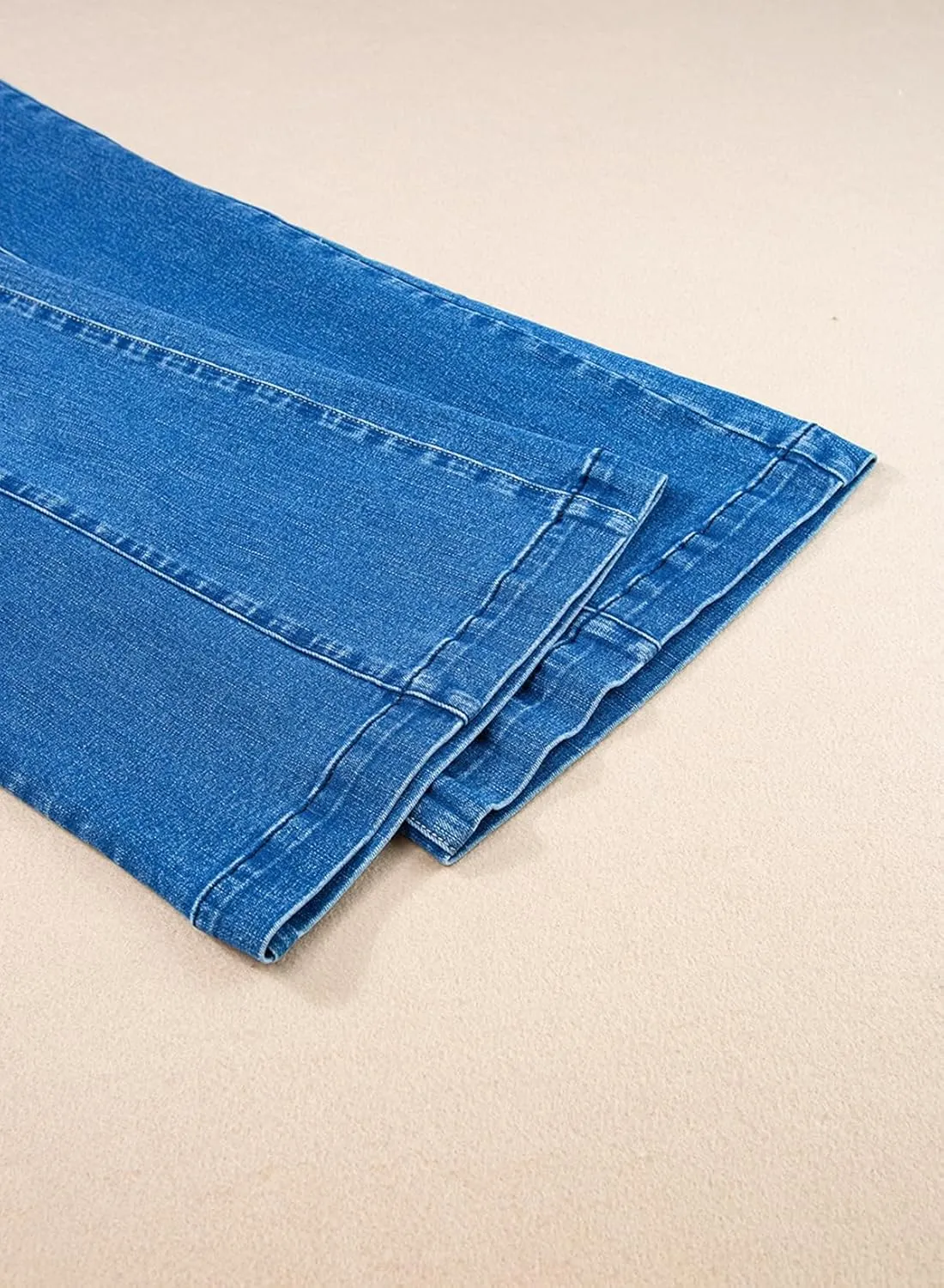 Sidefeel Women's Wide Leg Jeans High Waisted Stretchy Barrel Denim Pants