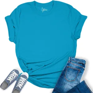 Spring Summer Tops for Women Premium Casual Short Sleeve T Shirts Oversized Tees