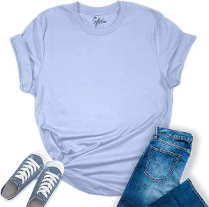 Spring Summer Tops for Women Premium Casual Short Sleeve T Shirts Oversized Tees