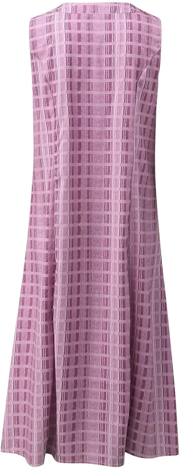 Summer Dresses for Women 2025, Casual Floral Midi Dress Button V Neck Short Sleeve Dresses A-line Boho Beach Sundress