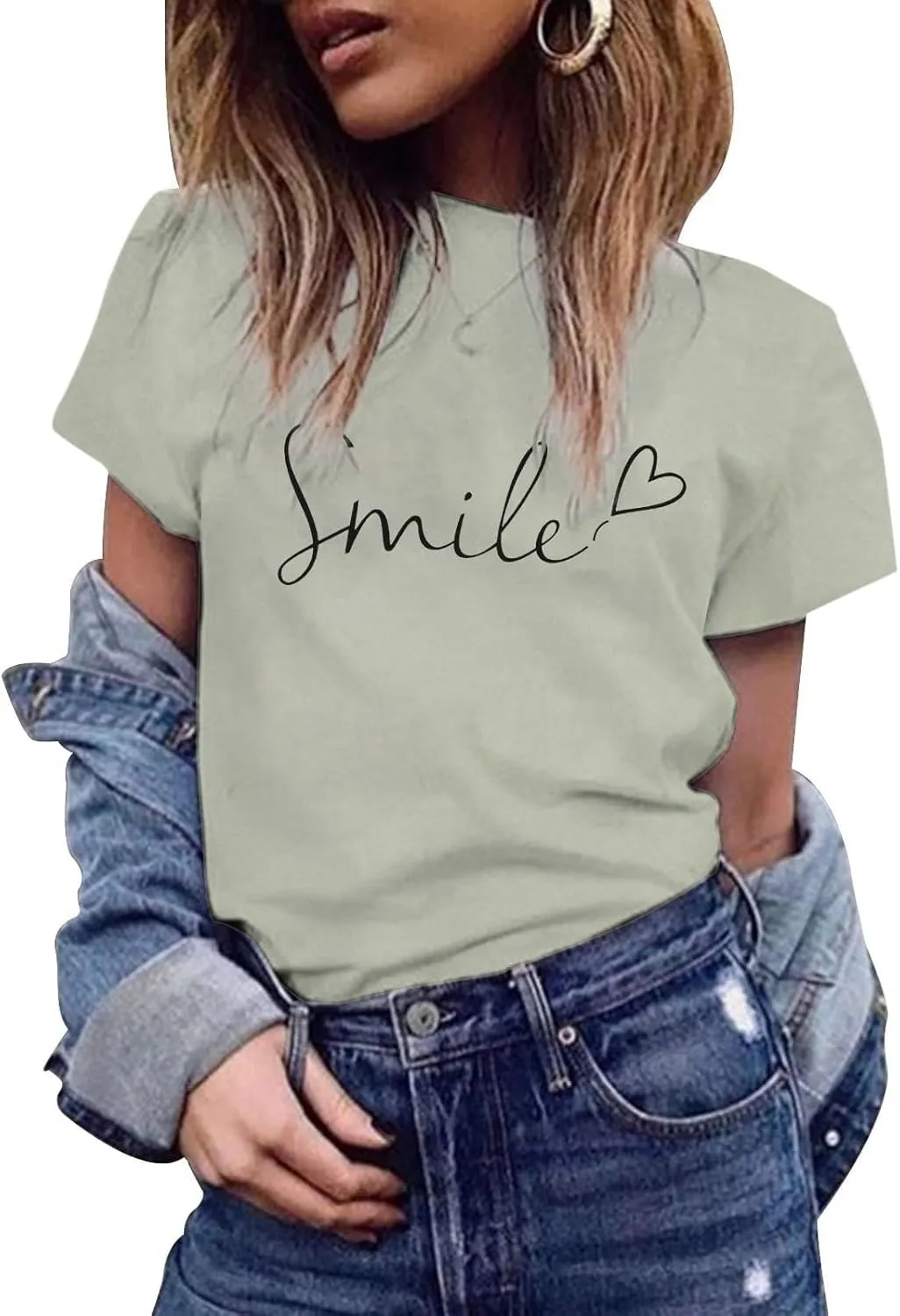 Summer Tops for Women 2025 Art Pattern Shirt Short Sleeve Crewneck Blouse Business Casual Loose Soft Shirt