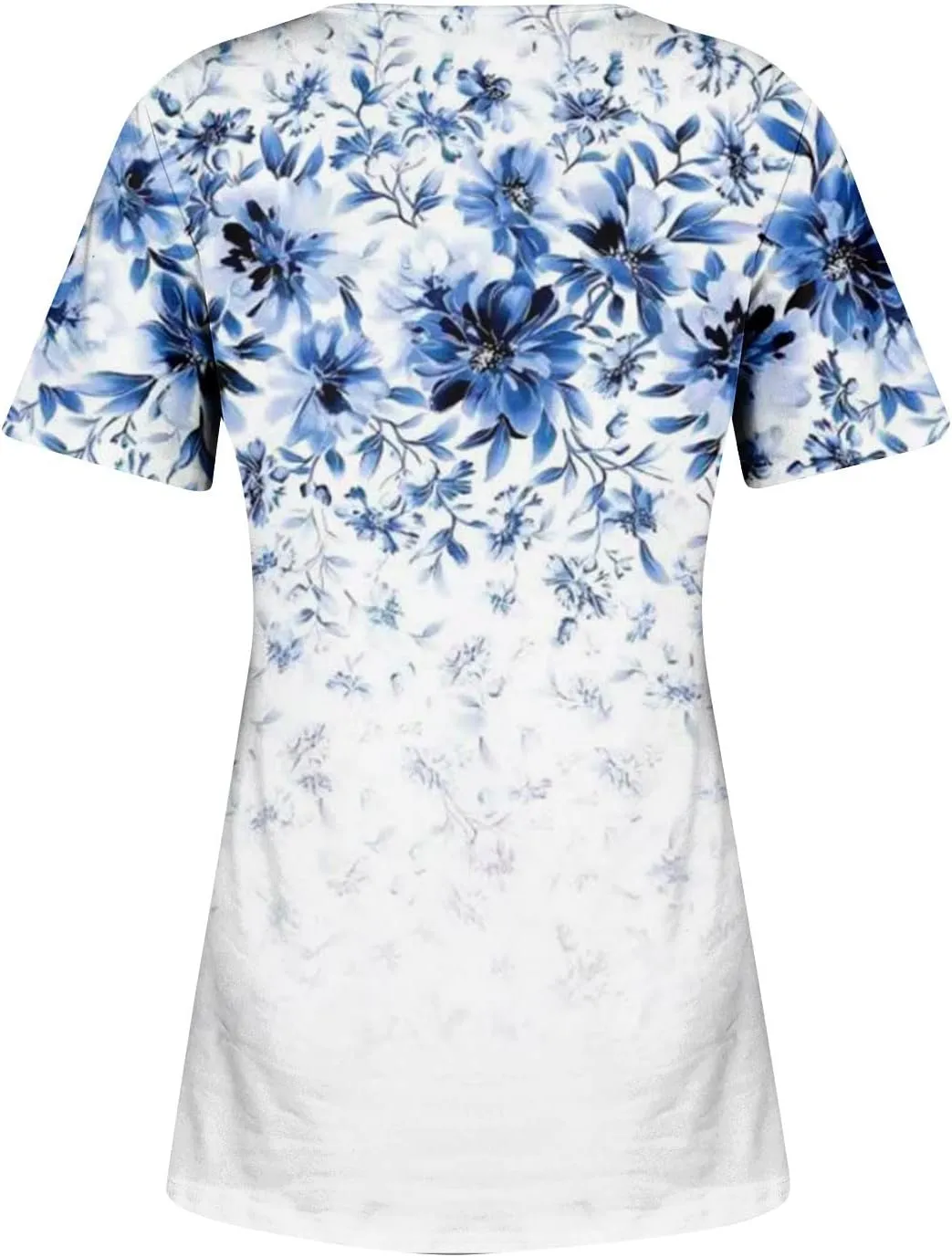 Summer Tops for Women 2025 Trendy Boho Floral Shirts Short Sleeve V Neck T-Shirt Graphic Tees Blouse