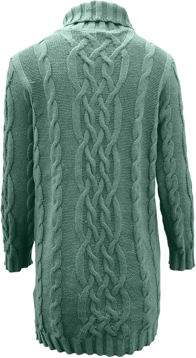 Sweater Dress for Women Oversized Crewneck Long Sleeve Mini Dress Solid Chunky Knit Sweater 2024 Fall Winter Pullover