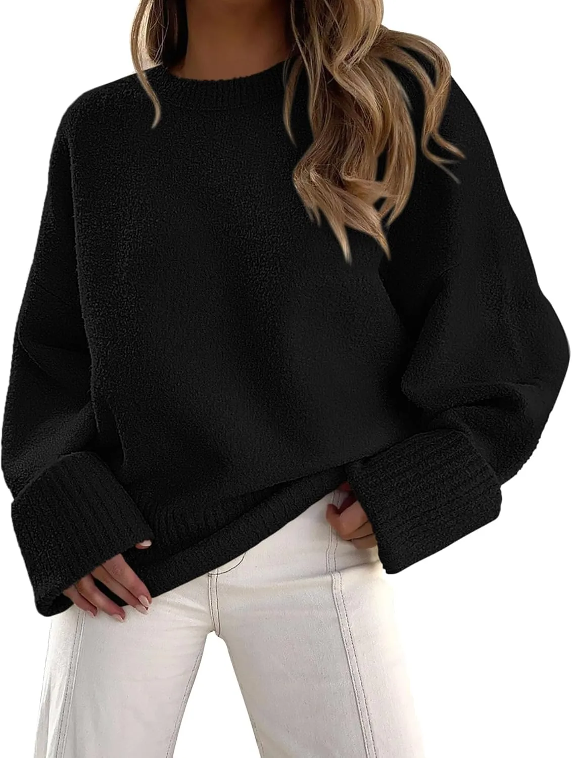 Sweaters for Women Long Sleeve Shirts Womens Sweatshirt 2024 Fall Fashion