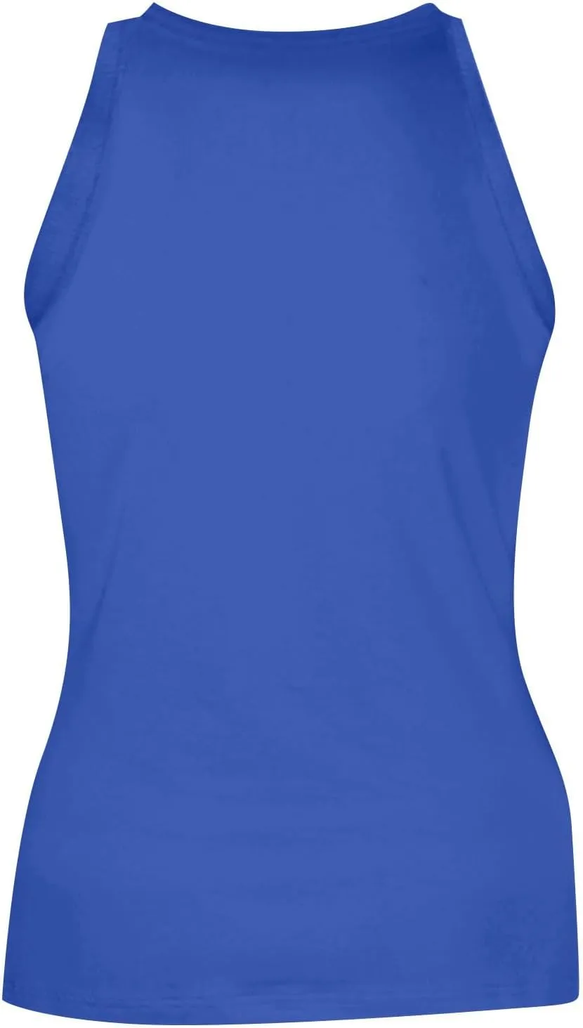 Tank Top for Women Sleeveless Solid Color T Shirts Crewneck Summer Basic Tee Slim Fit Tight Y2k Crop Tops