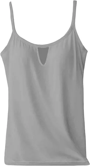 Tank Top with Built in Bra for Women Summer Casual Loose Camisole Laides Adjustable Spaghetti Strap Shelf Cami 2025