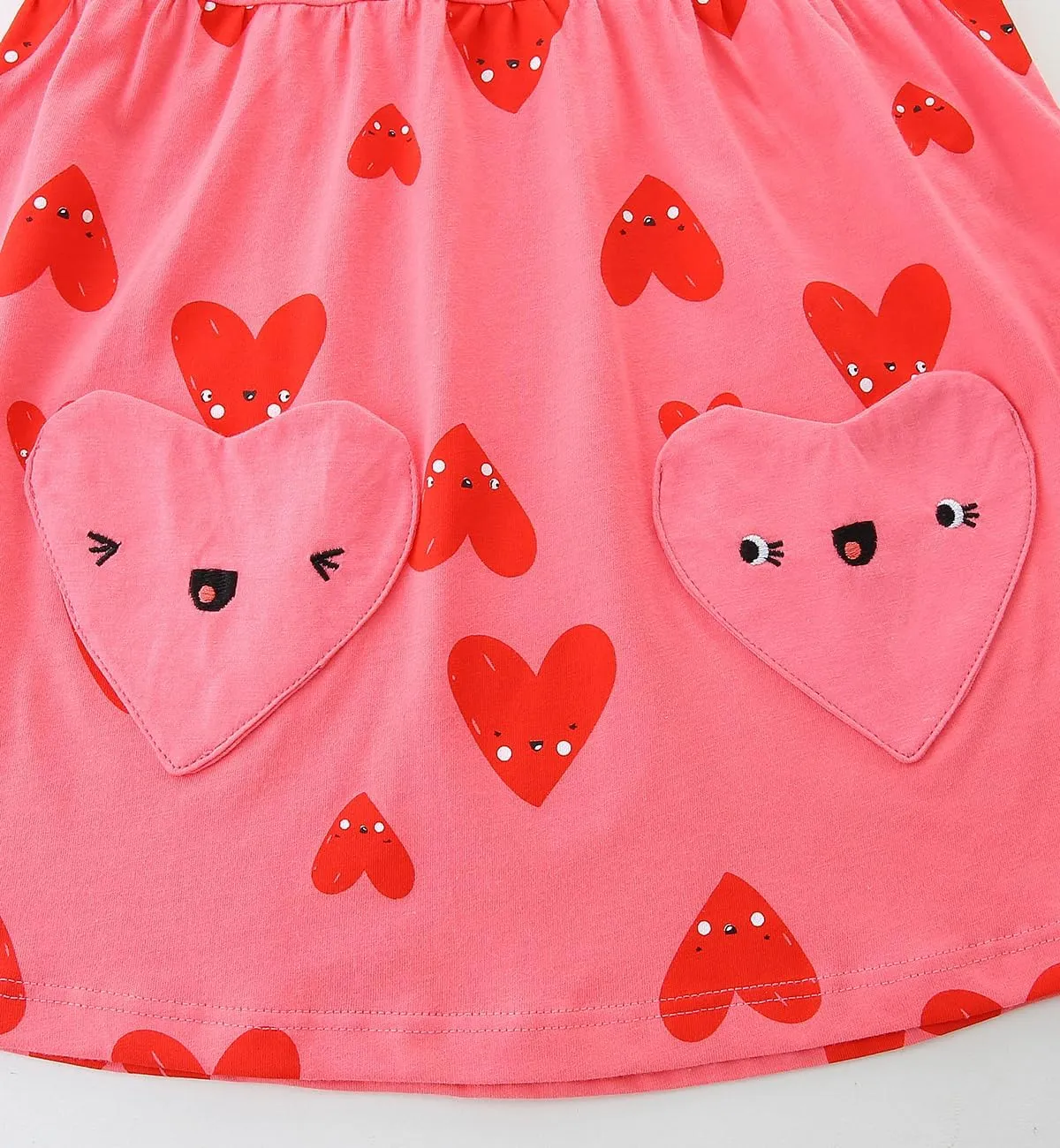 Toddler Girl's Cotton Dress Toddler Girls Summer Dress Clothes Cotton Casual Cartoon Print Short Sleeve Dresses 1-7 Years