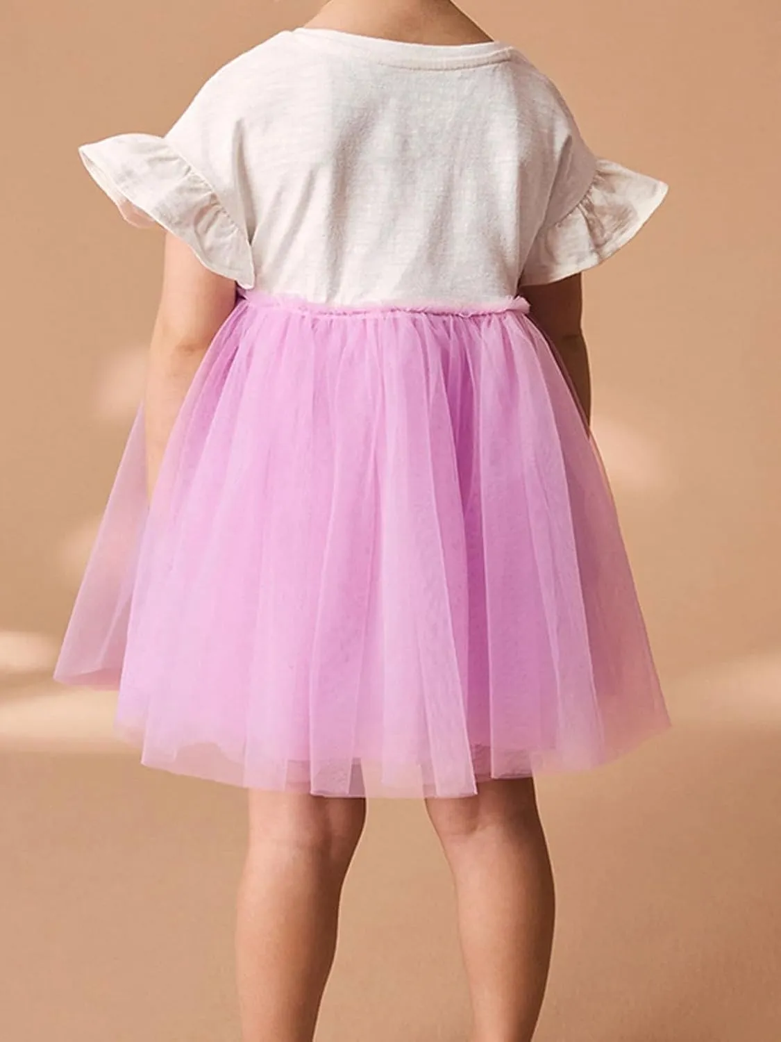 Toddler Girls Short Sleeve Cotton Dress Casual Summer Clothes Swing Sundress