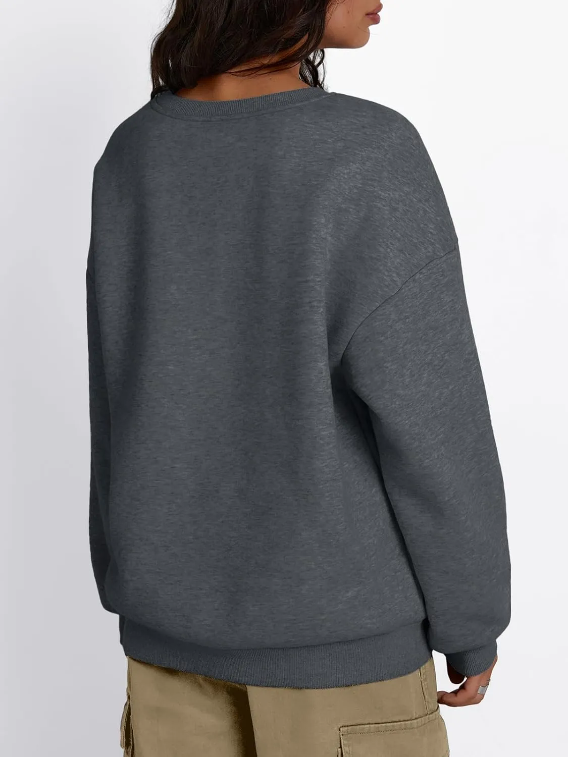 Trendy Queen Women's Winter Fleece Sherpa Lined Sweatshirts 2025 Crewneck Long Sleeve Pullover Hoodies Outfits Clothes