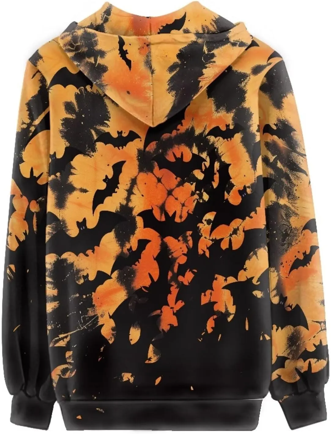 Trendy Womens Zip Up Hoodies Graphic Oversized Sweatshirts Long Sleeve Outfits with Pocket
