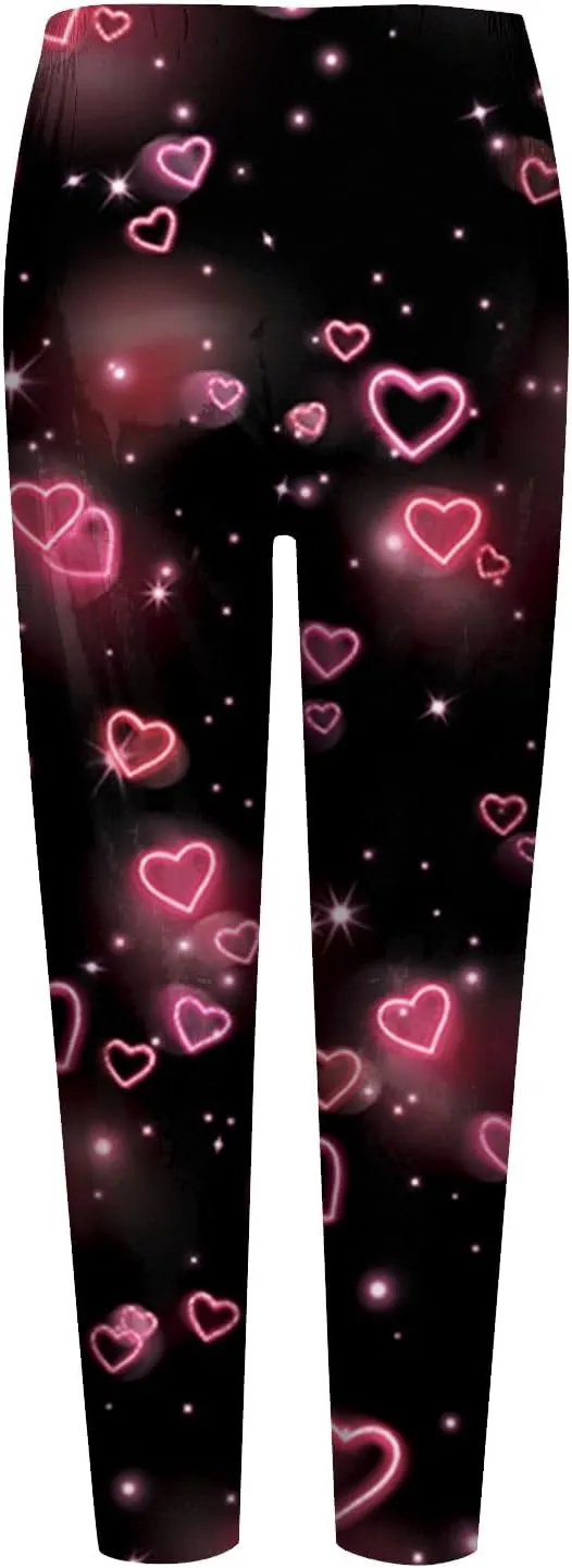 Valentine Leggings for Women Plus Size 2025 Plus Size Valentines Leggings Leggings Heart