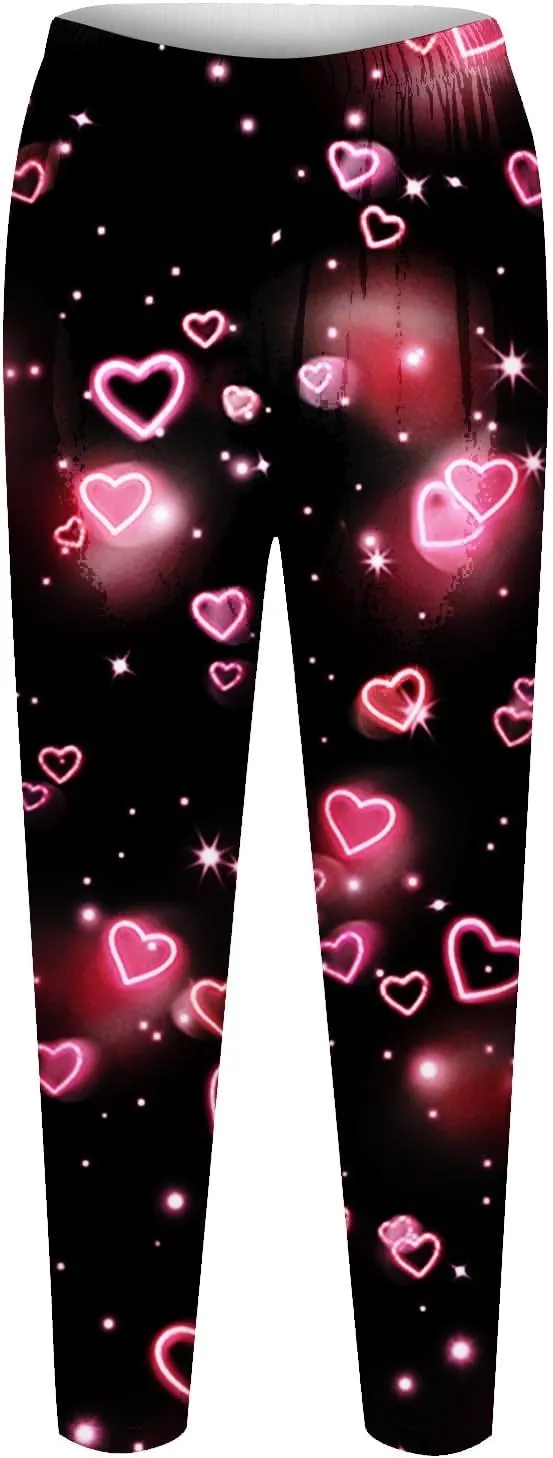 Valentine Leggings for Women Plus Size 2025 Plus Size Valentines Leggings Leggings Heart