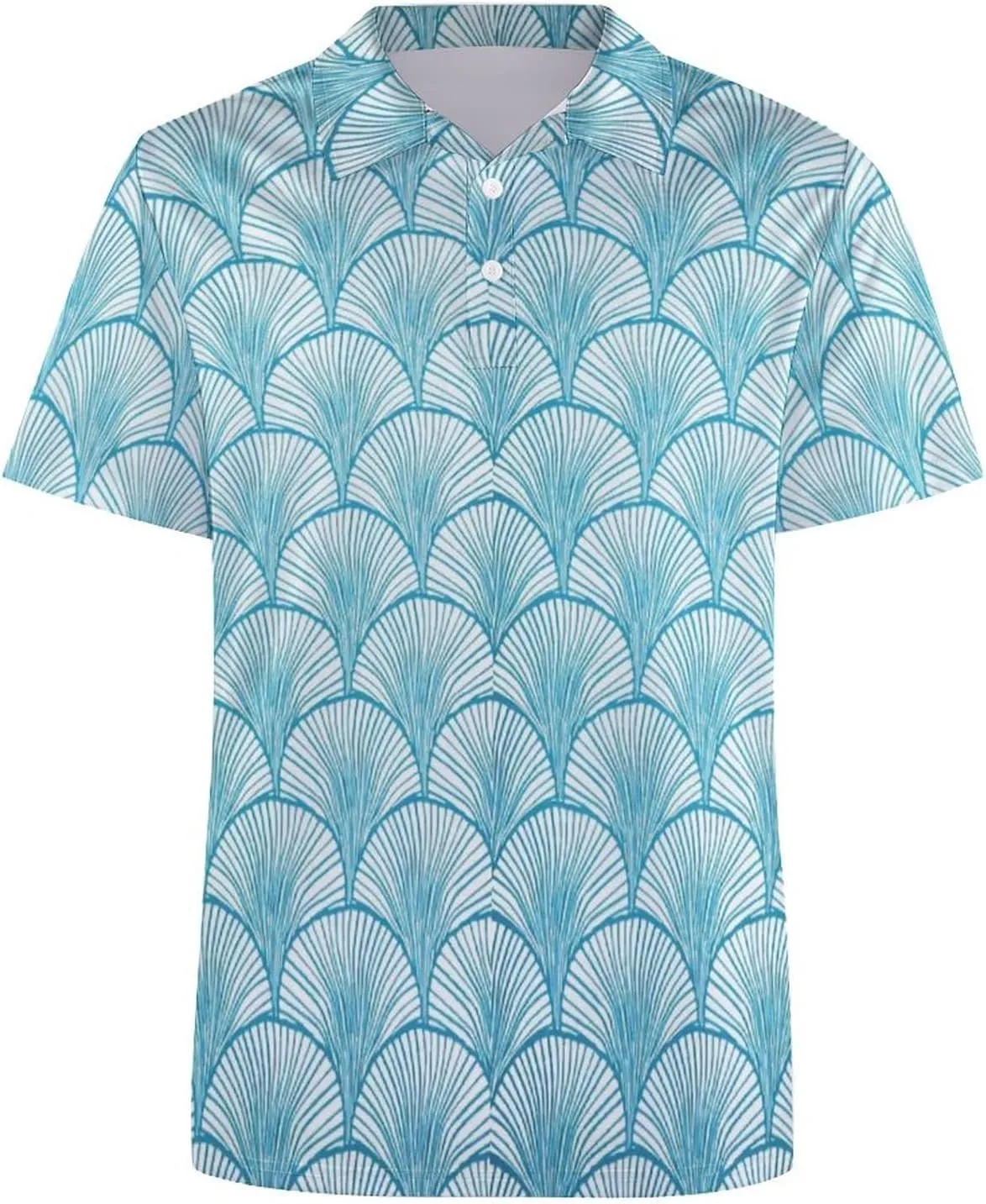 Weed Leaf Golf Shirts for Men Polo Shirts Quick-Dry Short Sleeve Athletic T-Shirt Tennis Collared Shirt