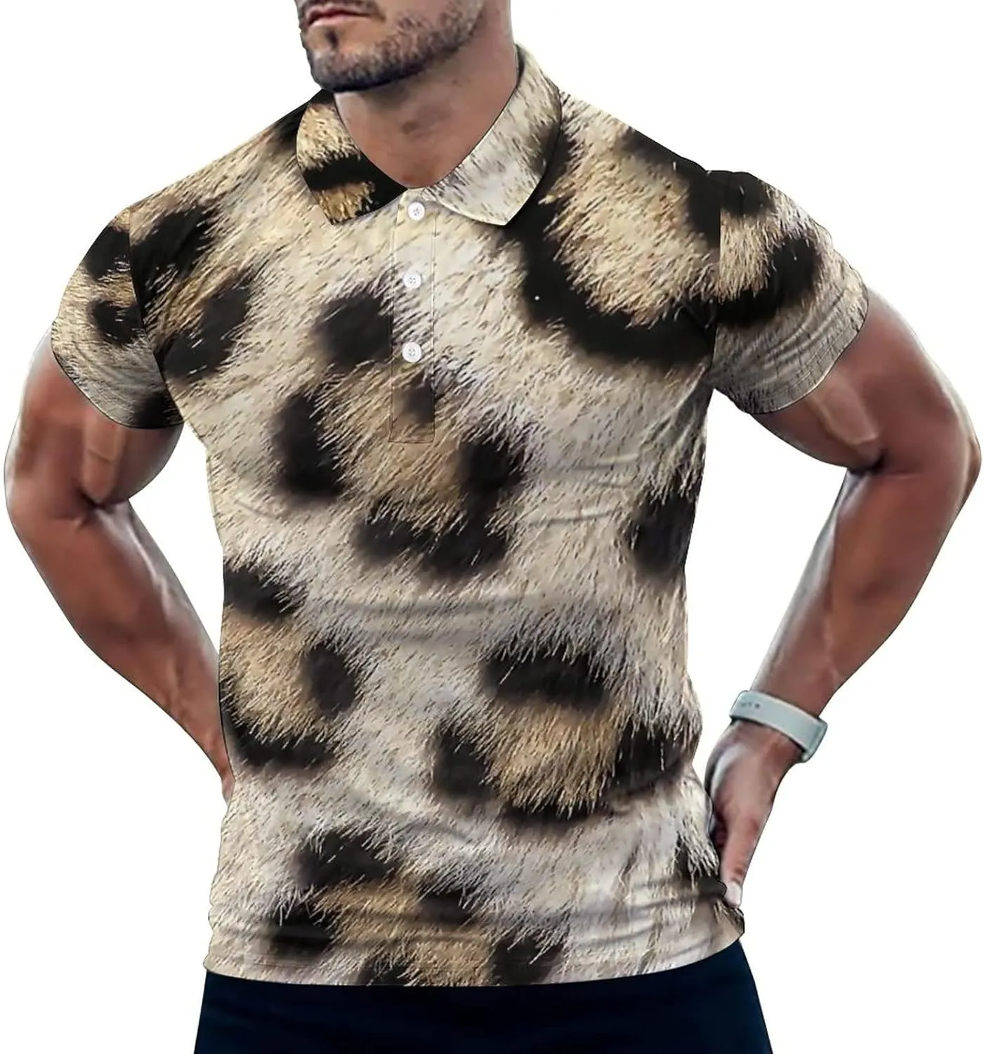 Weed Leaf Golf Shirts for Men Polo Shirts Quick-Dry Short Sleeve Athletic T-Shirt Tennis Collared Shirt