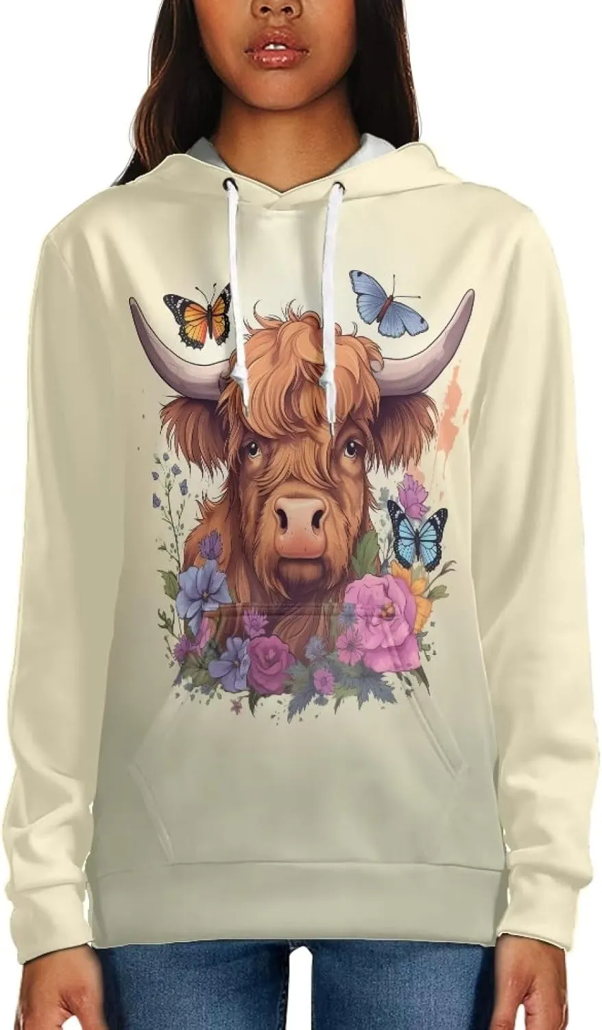 WELLFLYHOM Womens Sweatshirts Pullover Hoodies Teens Sportwear Fall Tops