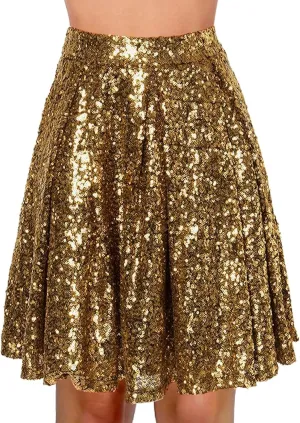 Womens Fringe Skirt Stretchy Sparkly Club Skirts Bodycon Dance Party Club Short Skirt Women Sequin Skirt Black