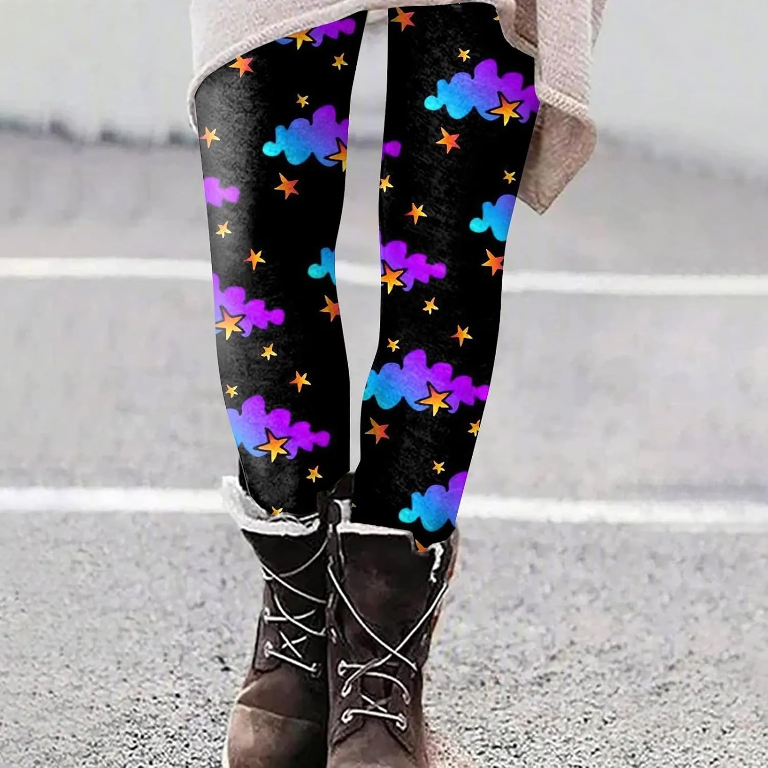 Womens Halloween Leggings with Pockets Womens Pumpkin Workout Leggings Womens Leggings with Pocket Womens Leggings