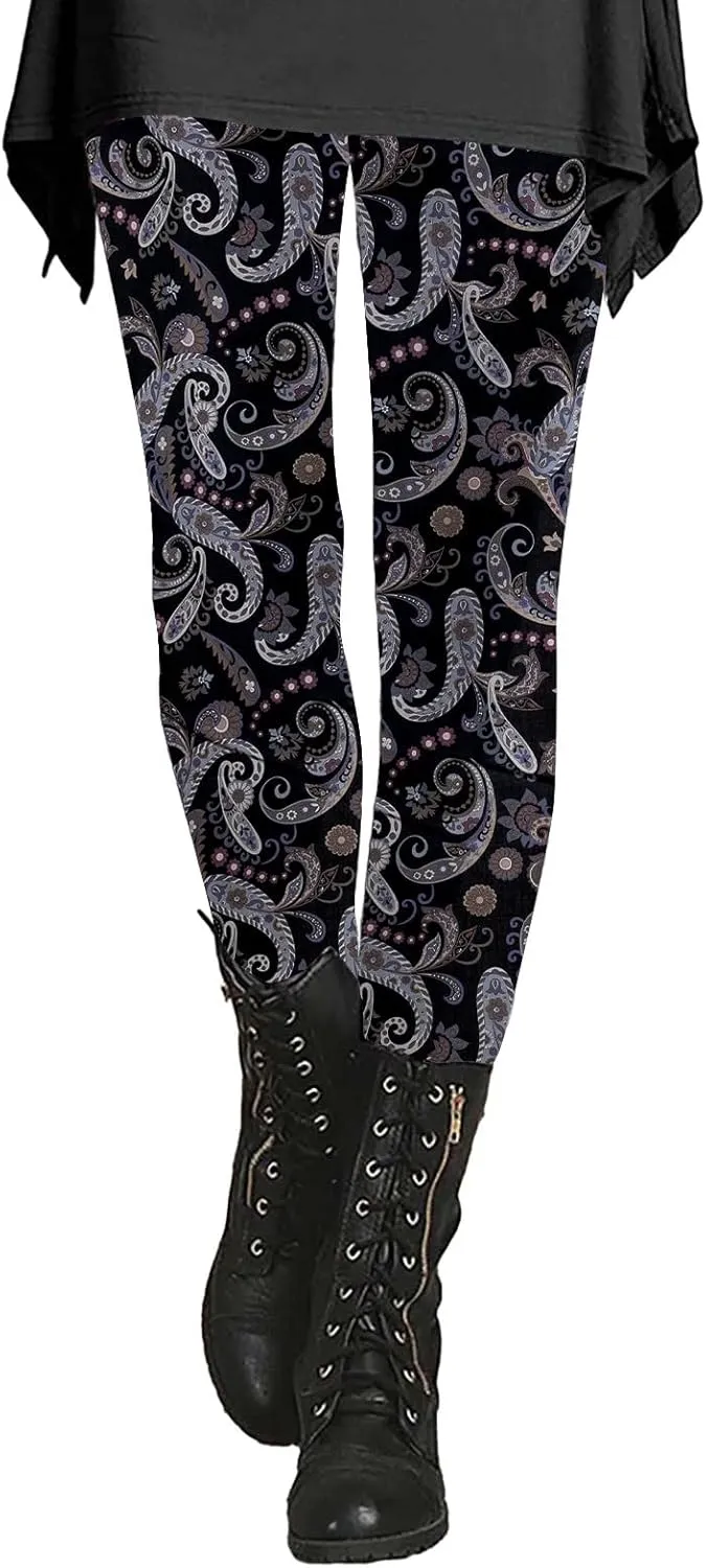 Womens Halloween Leggings with Pockets Womens Pumpkin Workout Leggings Womens Leggings with Pocket Womens Leggings