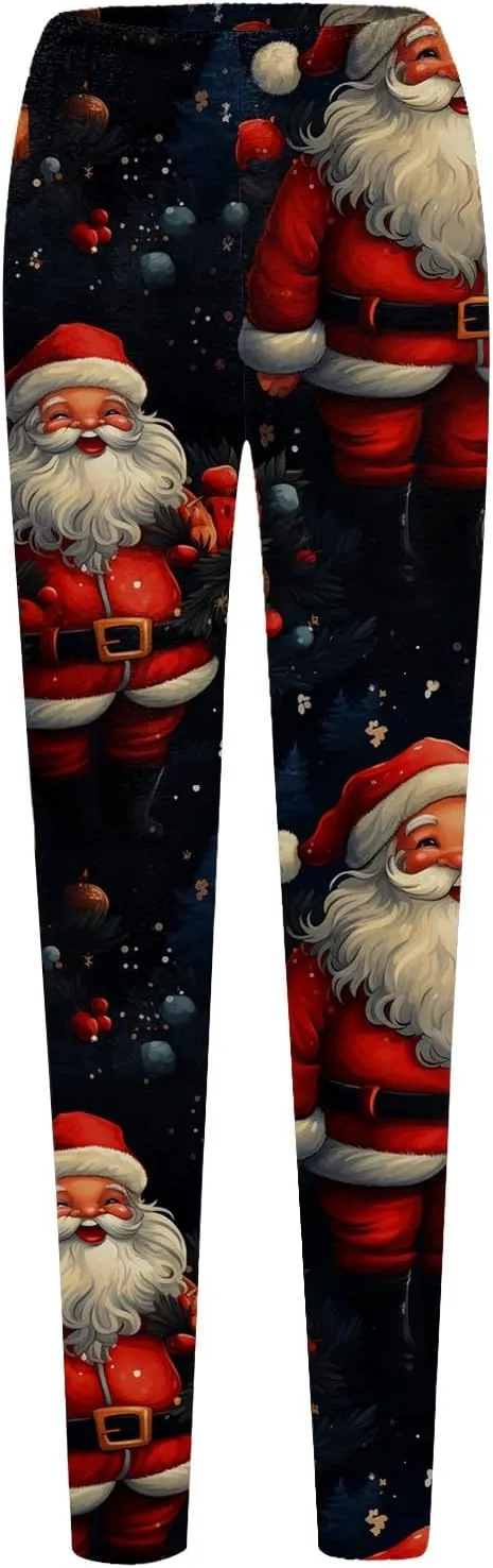Women's Leggings Christmas Flare Leggings Women's Yoga Pants Butt Scrunch Leggings Hot Pink Leggings for Women