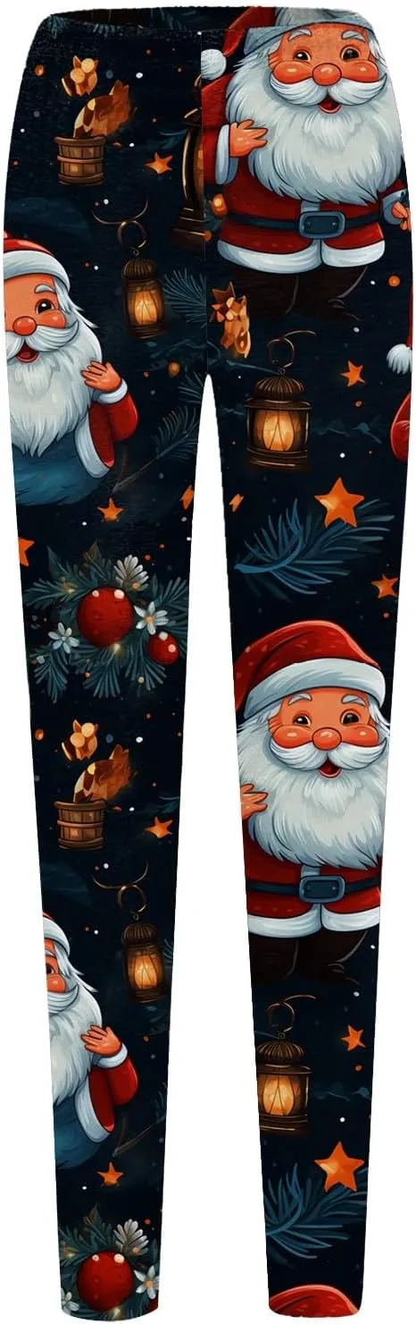 Women's Leggings Christmas Flare Leggings Women's Yoga Pants Butt Scrunch Leggings Hot Pink Leggings for Women