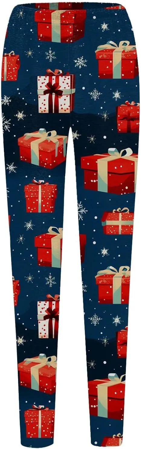 Women's Leggings Christmas Flare Leggings Women's Yoga Pants Butt Scrunch Leggings Hot Pink Leggings for Women