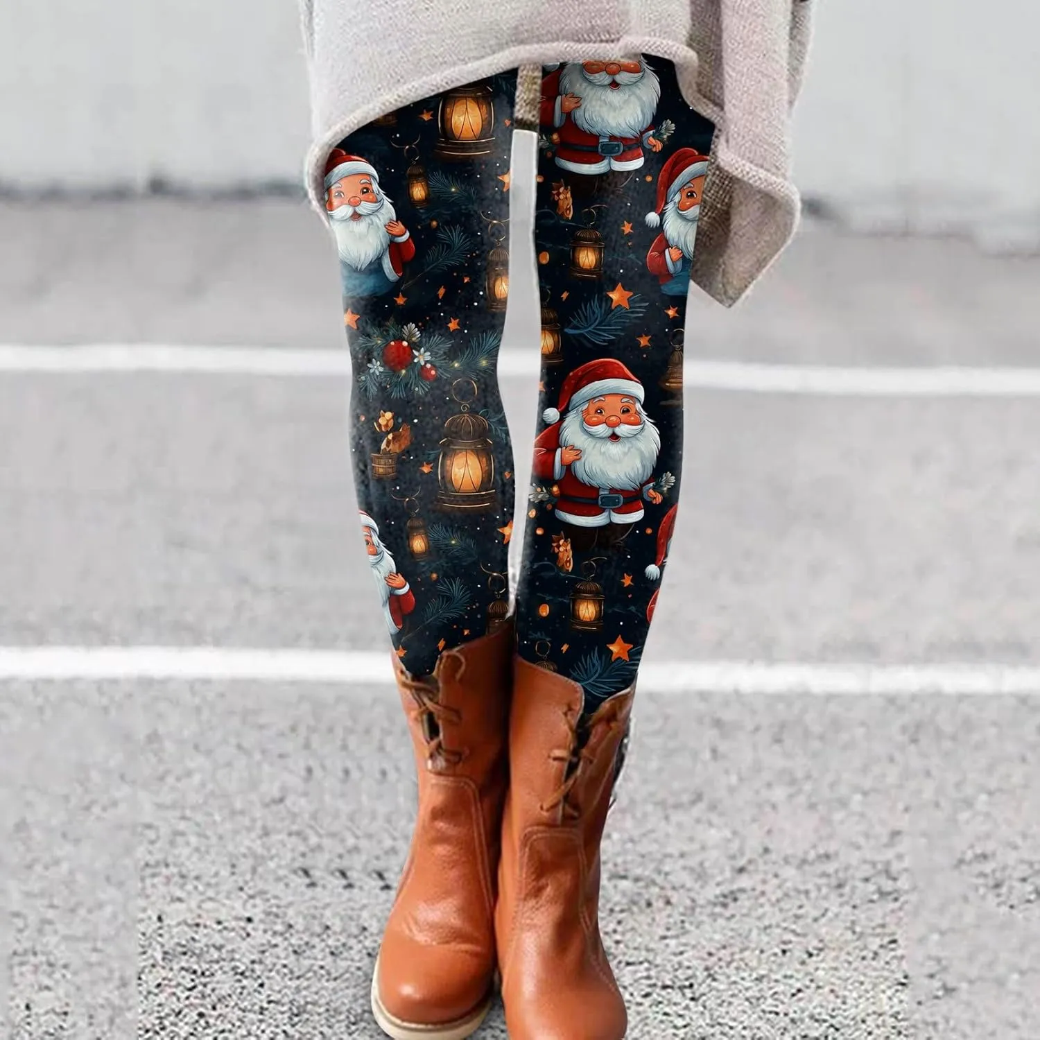 Women's Leggings Christmas Flare Leggings Women's Yoga Pants Butt Scrunch Leggings Hot Pink Leggings for Women