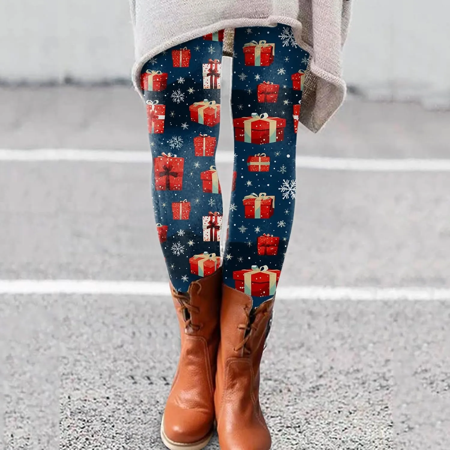 Women's Leggings Christmas Flare Leggings Women's Yoga Pants Butt Scrunch Leggings Hot Pink Leggings for Women