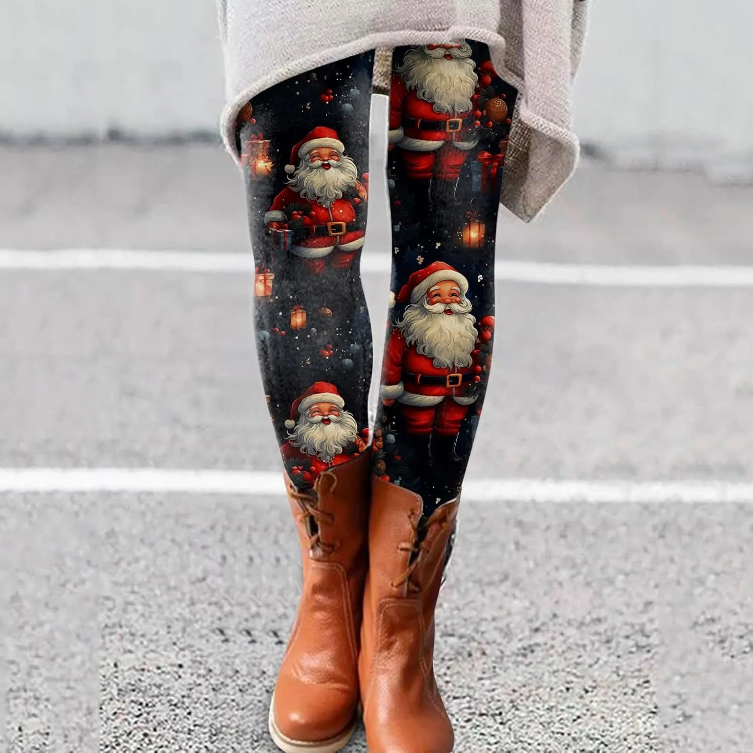 Women's Leggings Christmas Flare Leggings Women's Yoga Pants Butt Scrunch Leggings Hot Pink Leggings for Women