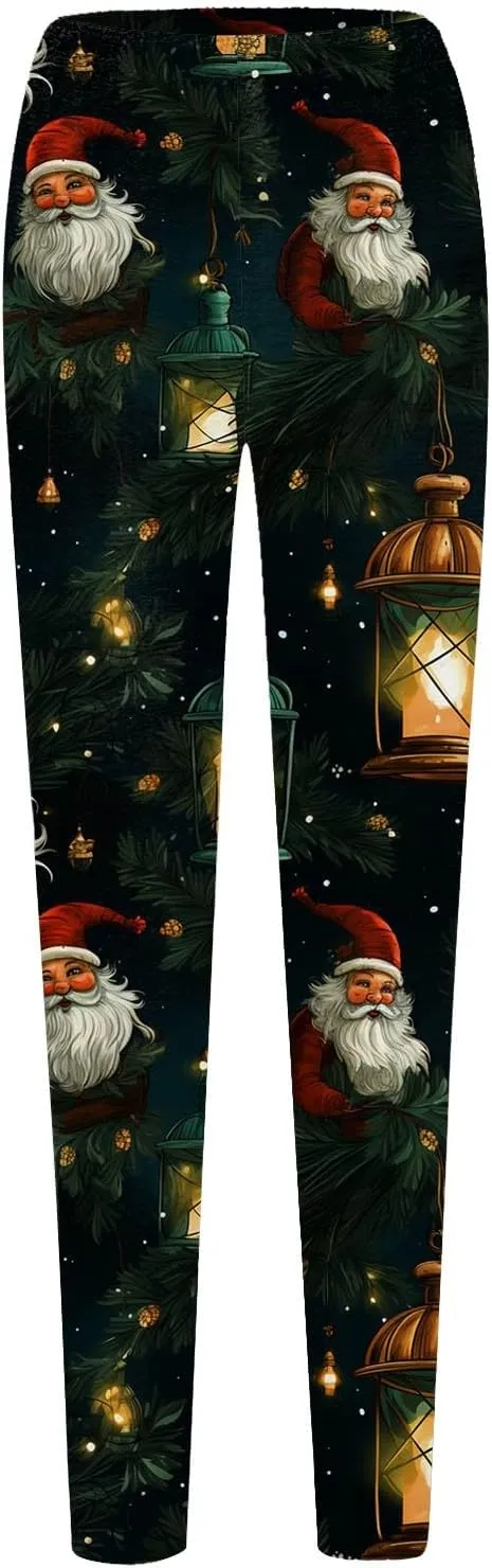 Women's Leggings Christmas Flare Leggings Women's Yoga Pants Butt Scrunch Leggings Hot Pink Leggings for Women