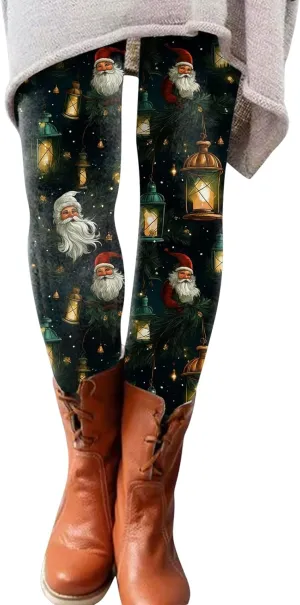 Women's Leggings Christmas Flare Leggings Women's Yoga Pants Butt Scrunch Leggings Hot Pink Leggings for Women
