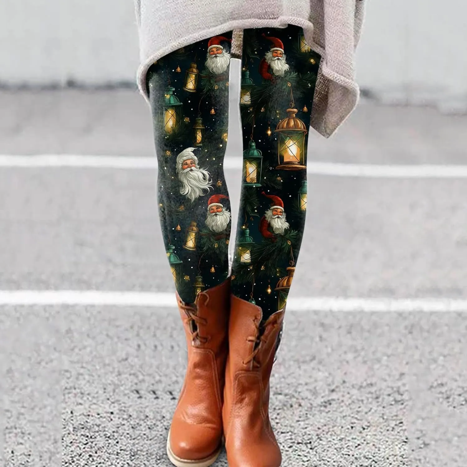 Women's Leggings Christmas Flare Leggings Women's Yoga Pants Butt Scrunch Leggings Hot Pink Leggings for Women