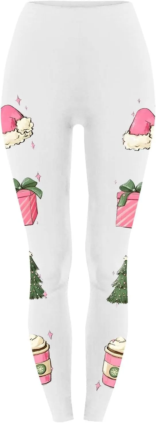 Women's Leggings Christmas Red Leggings for Women Loose Fitting Yoga Pants Nude Leggings Wide Leg Leggings for Women