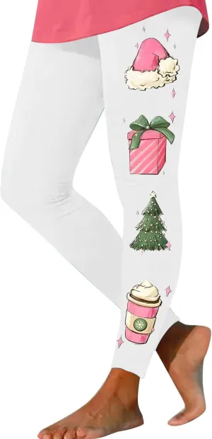 Women's Leggings Christmas Red Leggings for Women Loose Fitting Yoga Pants Nude Leggings Wide Leg Leggings for Women
