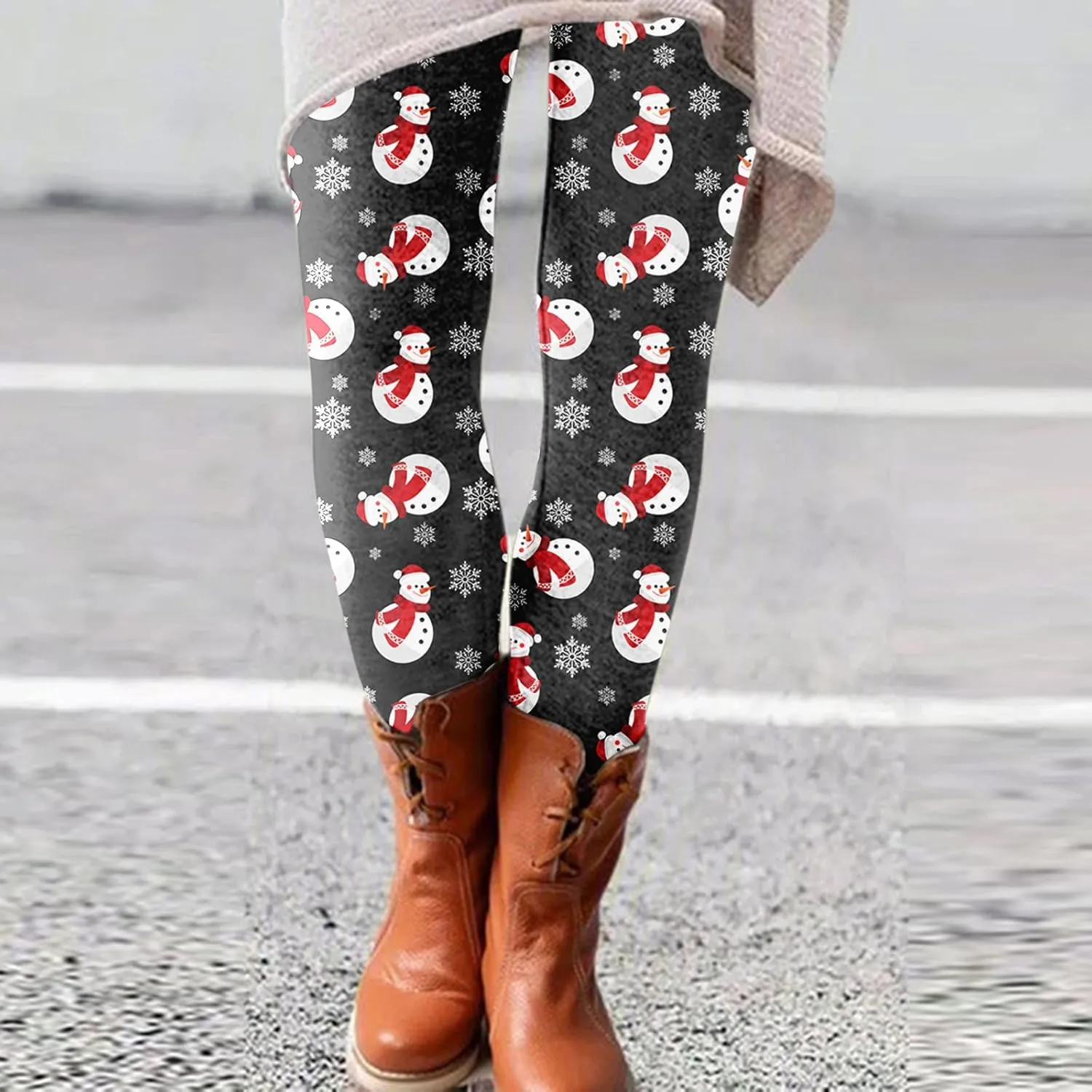 Women's Leggings Christmas Red Leggings for Women Loose Fitting Yoga Pants Nude Leggings Wide Leg Leggings for Women